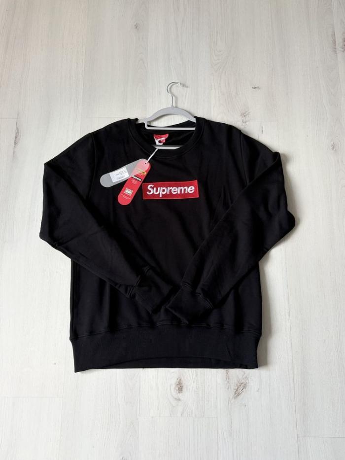 Supreme Spain Box Logo Crewneck черен размер М – нов с етикети