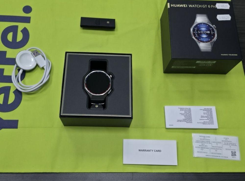 КАТО НОВ 46mm Huawei Watch GT 6 Pro Гаранция Yettel 2028 Titanium