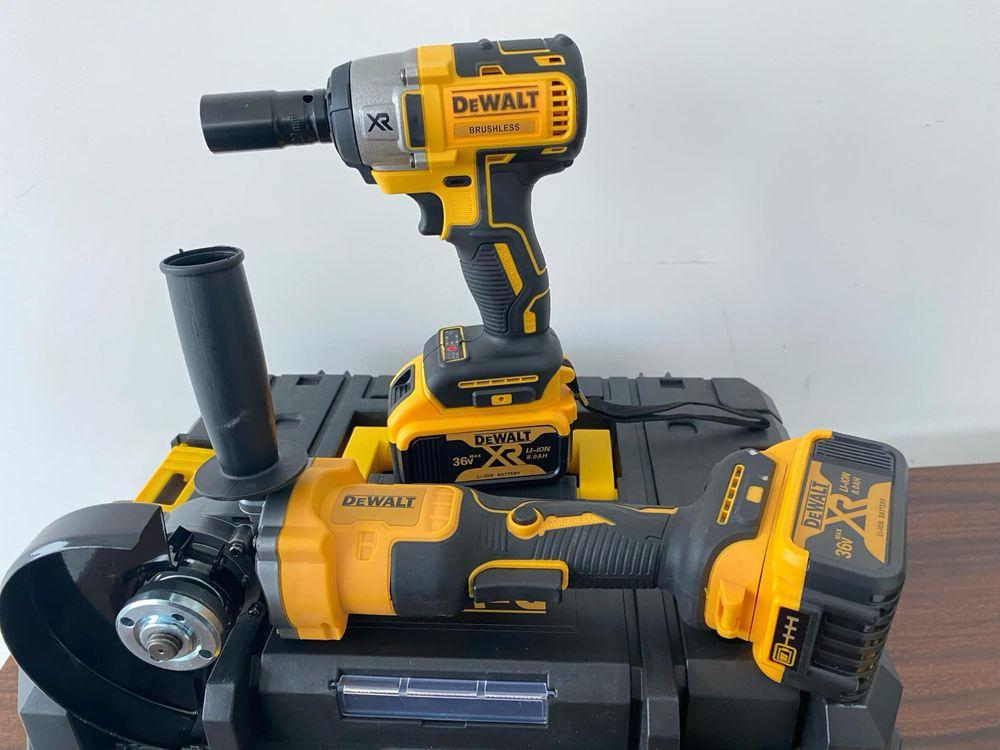 2в1 Акумулаторен Ъглошлайф и Гайковерт Dewalt 18V,36 V
