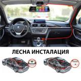9.66 inch Регистратор Cobra Android Auto Carplay Waze с две камери — снимка 2