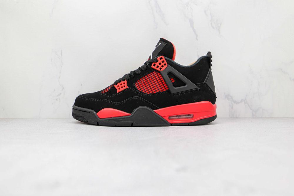 Jordan Retro 4 Red Thunder Мъжки Дамски Маратонки