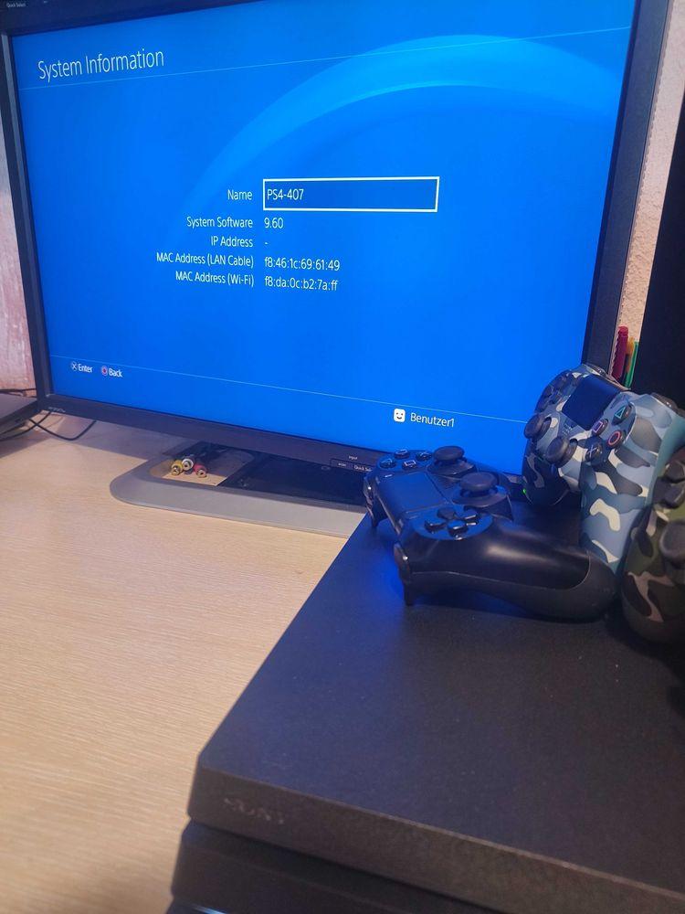1Г Гаранция ! PlayStation 4 PS4 Pro 1TB SW 9.60 Sony плейстейшън игра