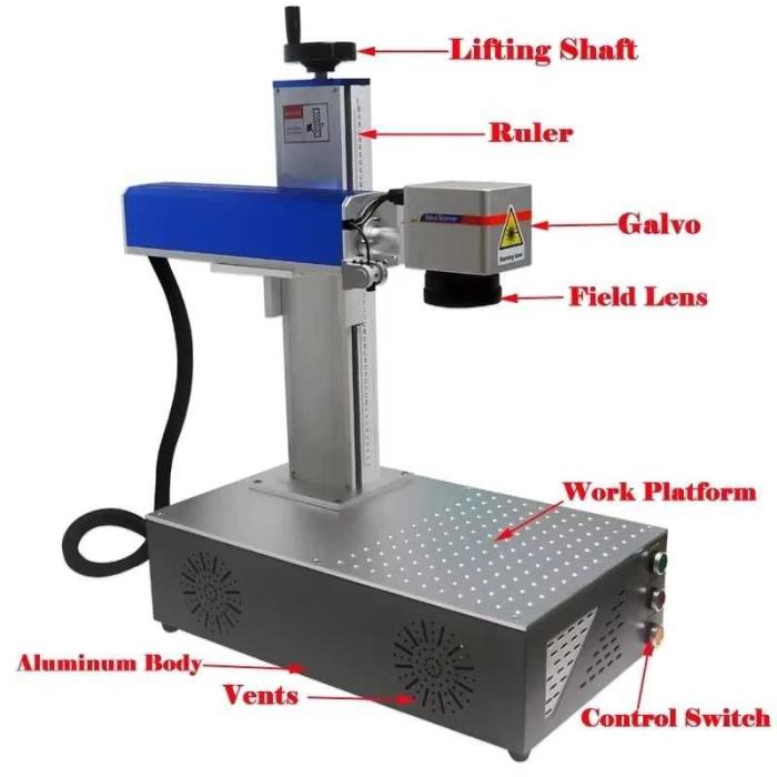 Fiber Laser Raycus MOPA 20/30/50/100/200/300W лазер лазерно гравиране маркиране рязане