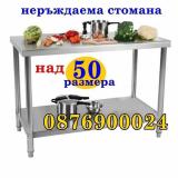 ПРОМО! Професионална Кухненска работна маса Неръждаема стомана РАЗМЕРИ — снимка 1